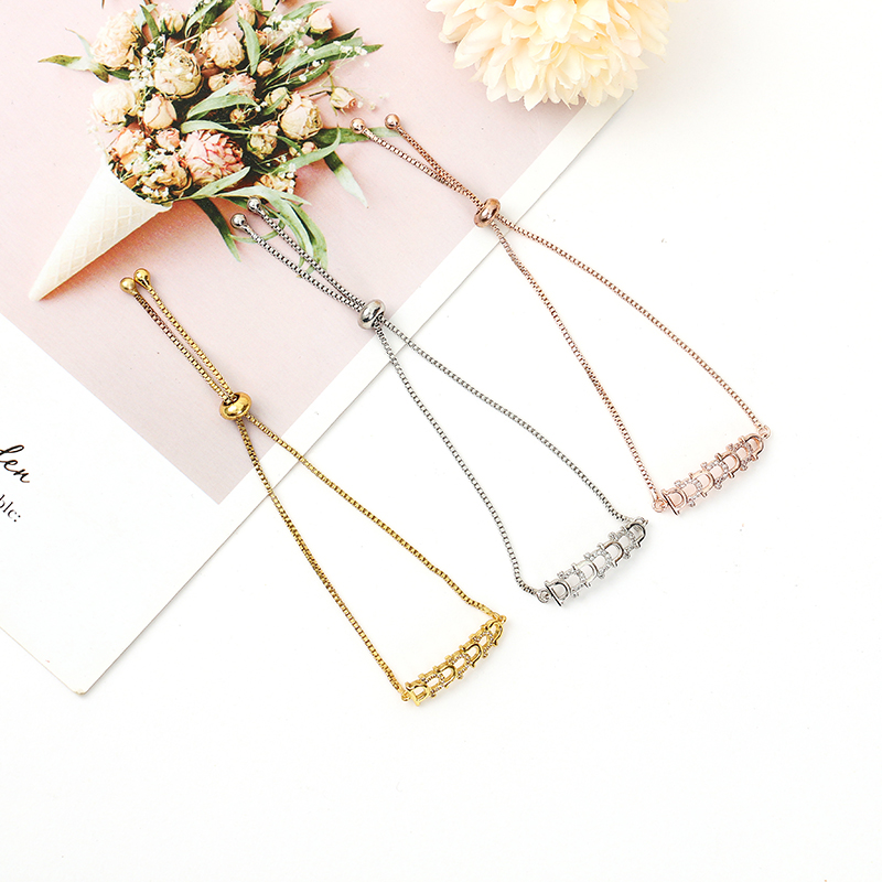 铜微镶手链项链戒指耳环合金手链流行饰品中档高档饰品支持定做