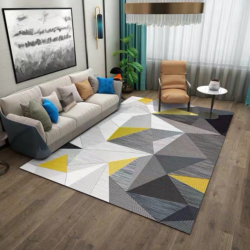地毯客厅地毯地垫卧室北欧茶几毯大地毯满铺地毯印花地毯定制地毯详情9