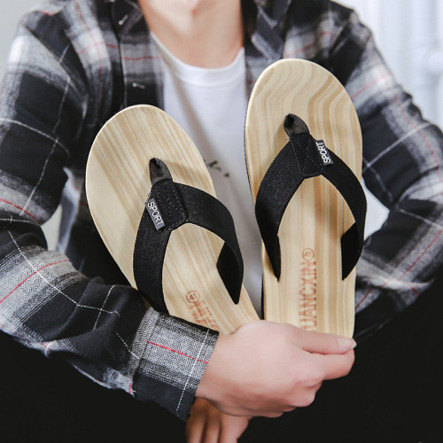 flip flops summer men‘s casual fashion trend bottom beach slippers flip-flops