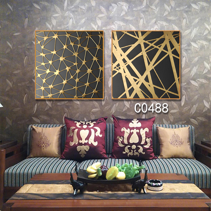 抽象布画风景沙发画油画装饰画相框壁画客厅卧室餐厅壁画玄关