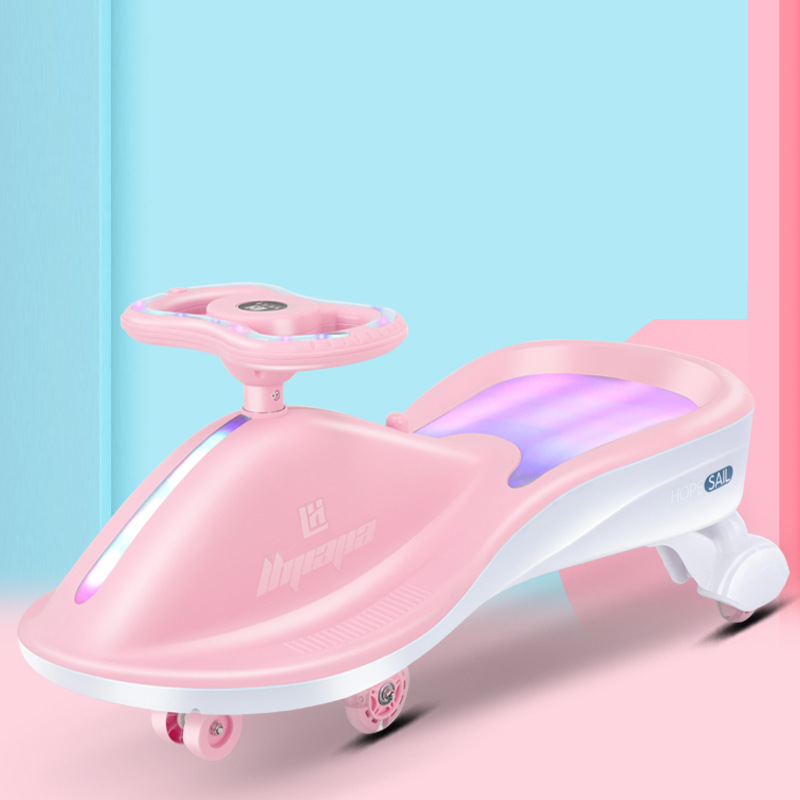儿童扭扭车新奇休闲发光玩具宝宝溜溜车摇摆车滑行车自行车三轮车