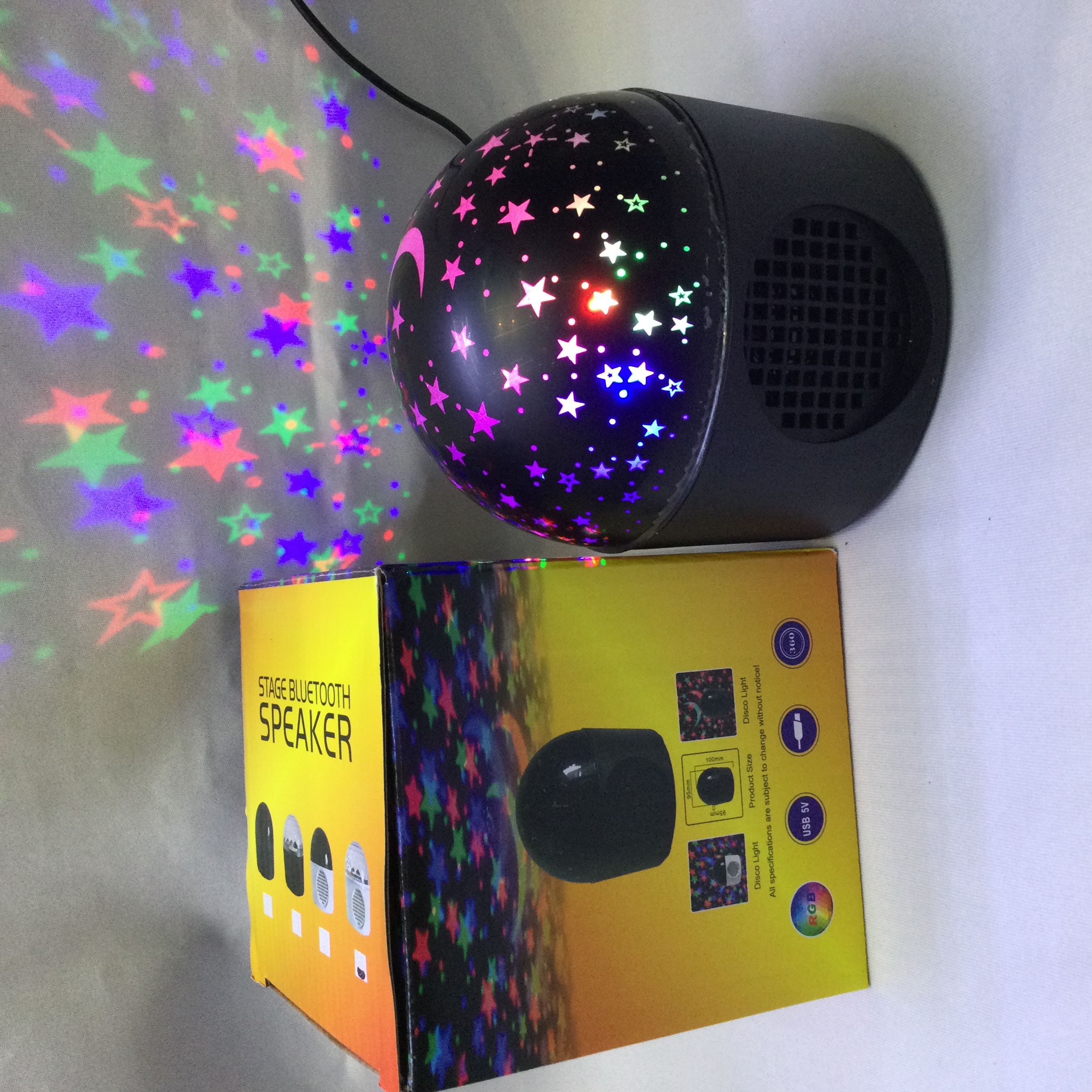 LED light ball卧室酒吧蓝牙音乐灯球彩色唱歌装饰夜店家用旋转