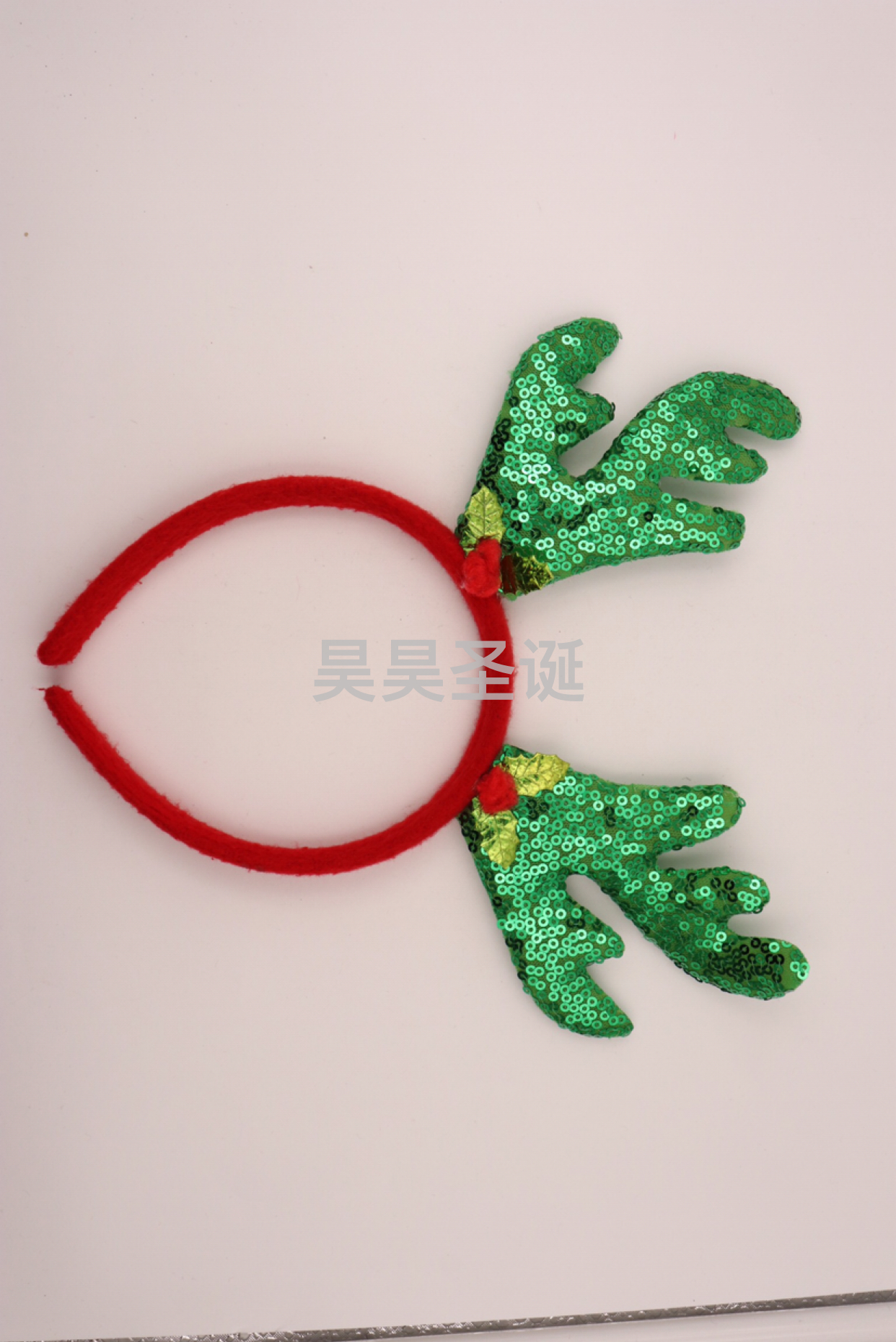 圣诞头箍圣诞鹿角头箍圣诞装饰用品儿童头箍双手小熊头箍鹿角头箍