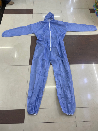 blue civil protective clothing insulating garment overclothes
