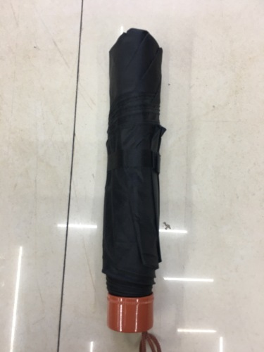 55cm three fold black umbrella 7 bone polyester cloth buddha gift umbrella factory direct sales low price wholesale inventory processing