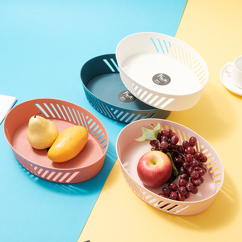 简约几何形果盘六角形蔬果盘网红个性客厅家居镂空创意塑料糖果盘