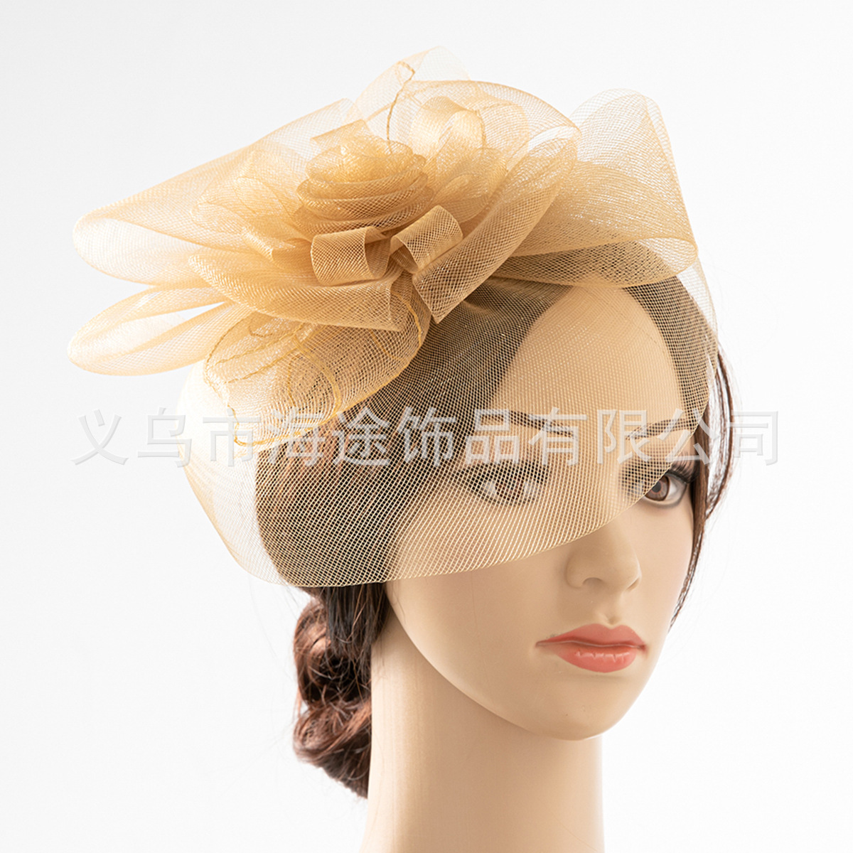 欧美新娘网纱礼帽女精品西式宴会纱帽舞会写真派对小礼帽厂家批发