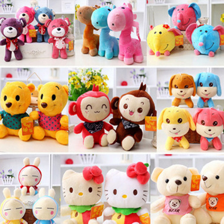 毛绒玩具 地摊套圈娃娃毛绒儿童玩具 称斤玩具布娃娃批发 论斤称