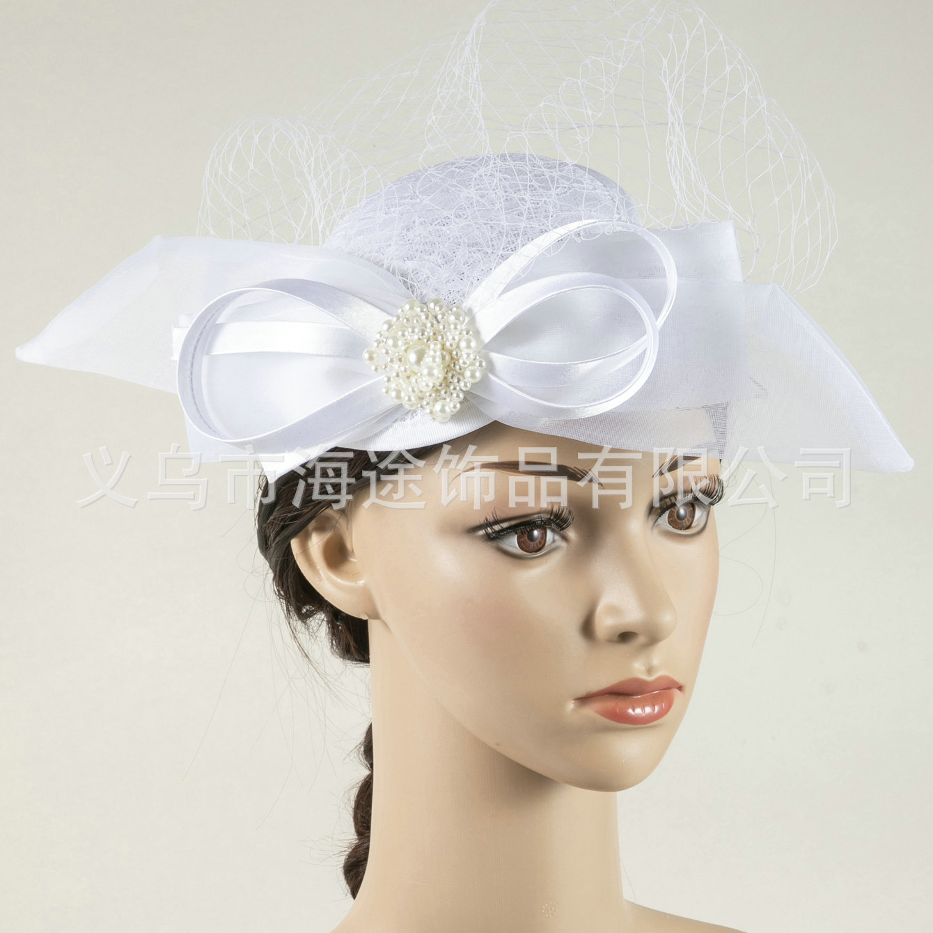 跨境欧美新娘礼帽英伦优雅婚纱摄影道具旅拍影楼跟妆写真造型批发