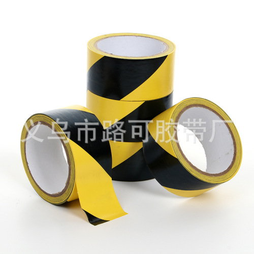 PVC Warning Tape Floor Tape Black and Yellow Zebra Strips Warning Tape Floor Adhesive Tape 4.8cm Width