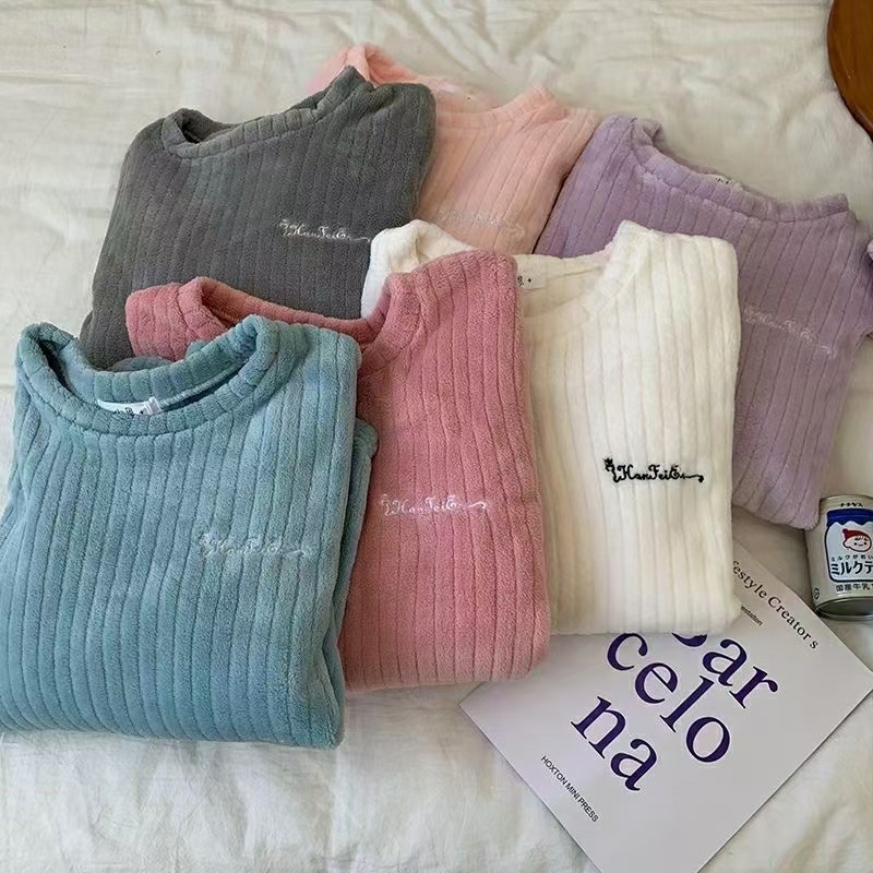 新版暖暖套装，5色均码，250克绒，一套600克左，睡衣套装，女装