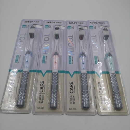 factory direct sales quality wide card adult independent packaging medium hair toothbrush