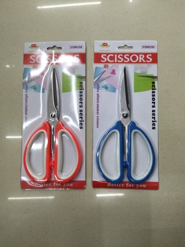 department store scissors double-color handle scissors office scissors hardware hardware knife scissors hardware utility knife