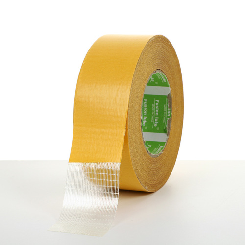 Glass Fiber Double-Sided Mesh Tape Temperature-Resistant Fixed Glass Strong Adhesive Strong Toughness Double-Sided Fiber Tape 