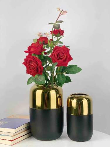 creative ceramic electroplating affordable luxury fashion decoration crafts vase soft vase