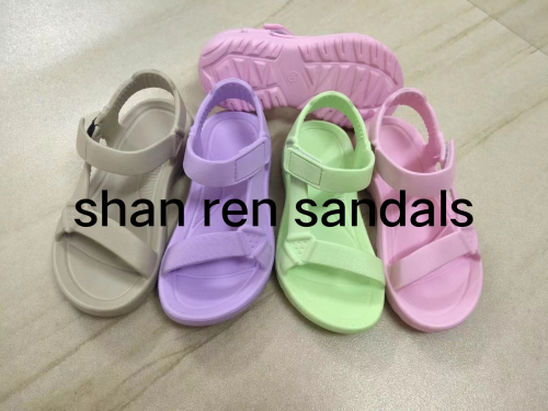 fujian eva soft sole light sole color women‘s sandals men‘s popular beach sandals