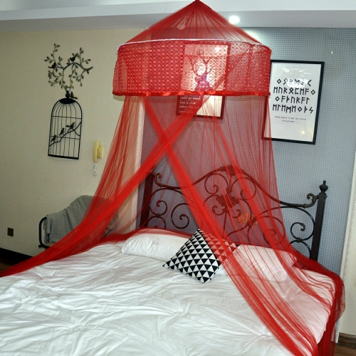 Large round Top Lace Mosquito Net Hanging Ceiling Foreign Trade Princess Mosquito Net