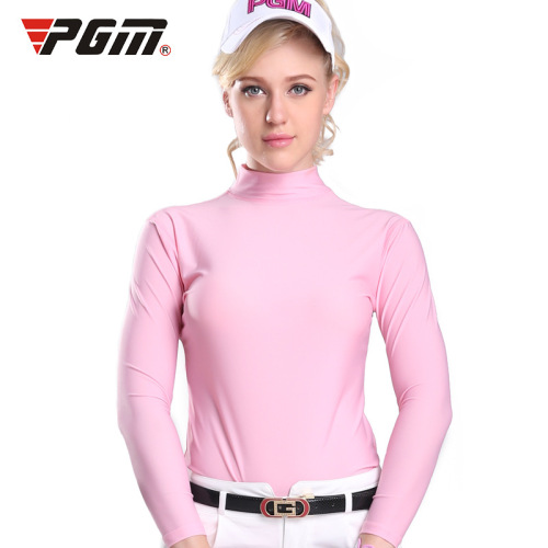 PGM Factory Direct Supply Golf Bottoming Shirt Summer Sun Protection Shirt Women‘s Long-Sleeved T-shirt Ice Silk Breathable
