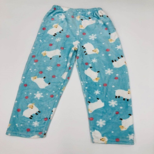 flannel blanket pants custom printing pattern processing pajama pants soft and comfortable average size factory shipment fast