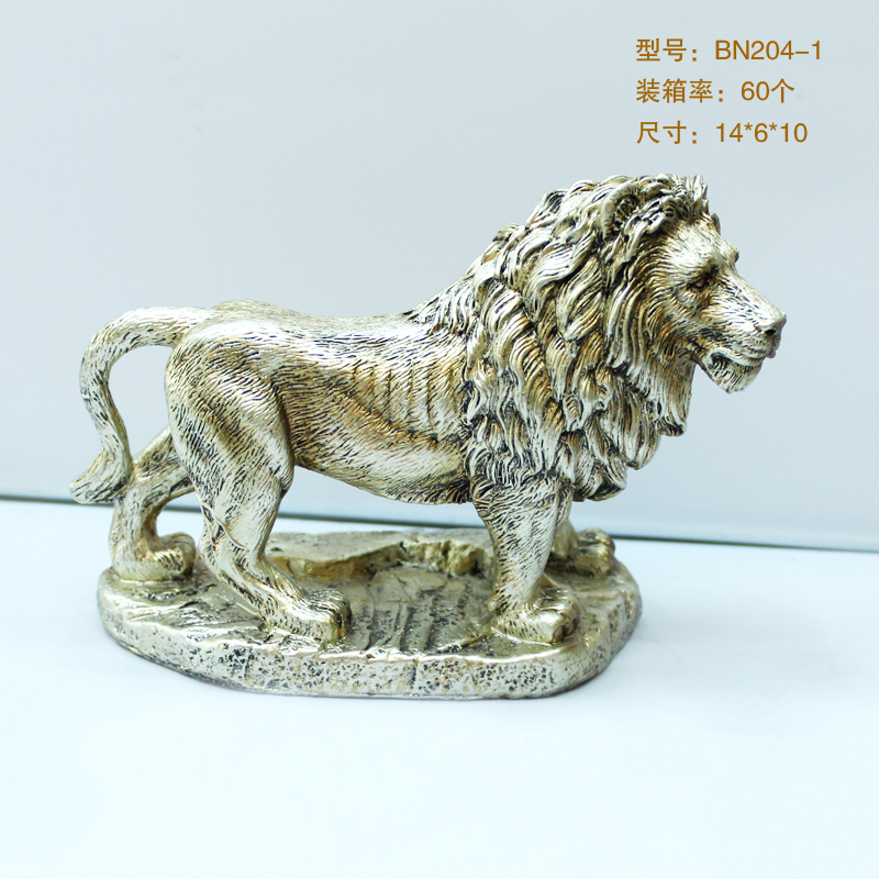 树脂工艺品 创意简约风小狮子摆件 客厅电视柜酒柜装饰小摆件