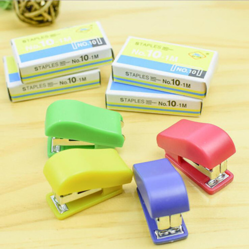 small stapler mini portable no. 10 stapler creative student prize home office cartoon stapler