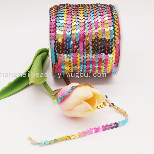 6mm Flower Connection Sequins Environmental Protection Beads with Customized Style
