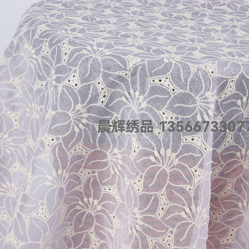 silk wrinkle embroidery fabric full embroidery cloth new japanese and korean dress ancient style hanfu embroidery flower fabric