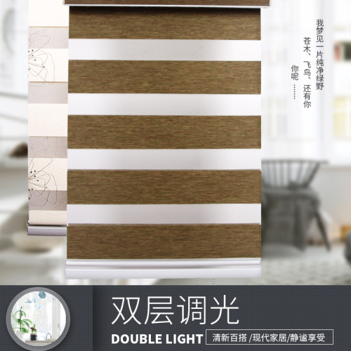 kitchen and toilet waterproof curtain shading soft gauze curtain roller shutter bathroom living room partition curtain manual lifting venetian blind