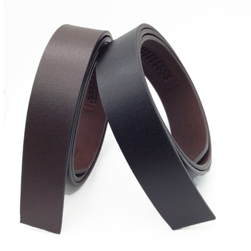 Men‘s Pu Surface Automatic Buckle Belt with Headless Buckle-Free Microfiber Bottom Automatic Belt Strip Business Belt Card Slot Belt