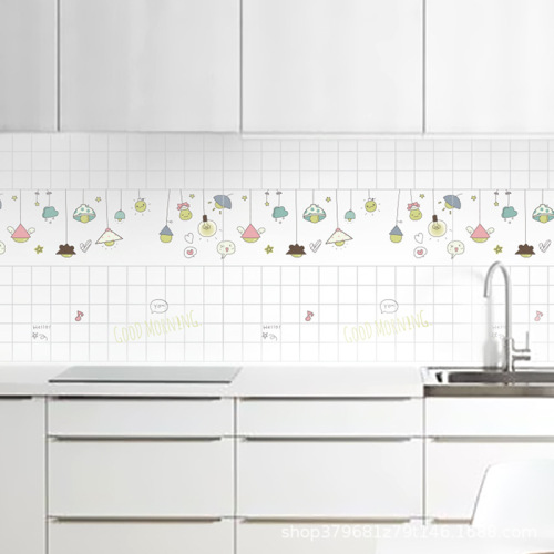 kitchen oil-proof sticker self-adhesive waterproof moisture-proof kitchen ventilator cabinet wallpaper kitchen self-adhesive wallpaper wall sticker