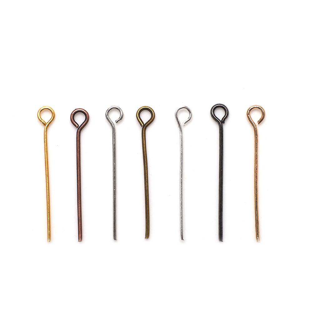 20/30MM九字针T型针多色批发 DIY耳环饰品串珠合金材料配件厂家