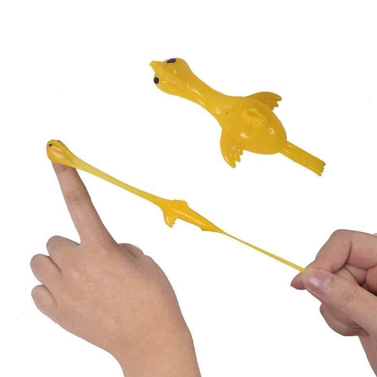 TPR软胶动物发射弹力器新奇特弹射火鸡手指弹射动物儿童玩具热卖