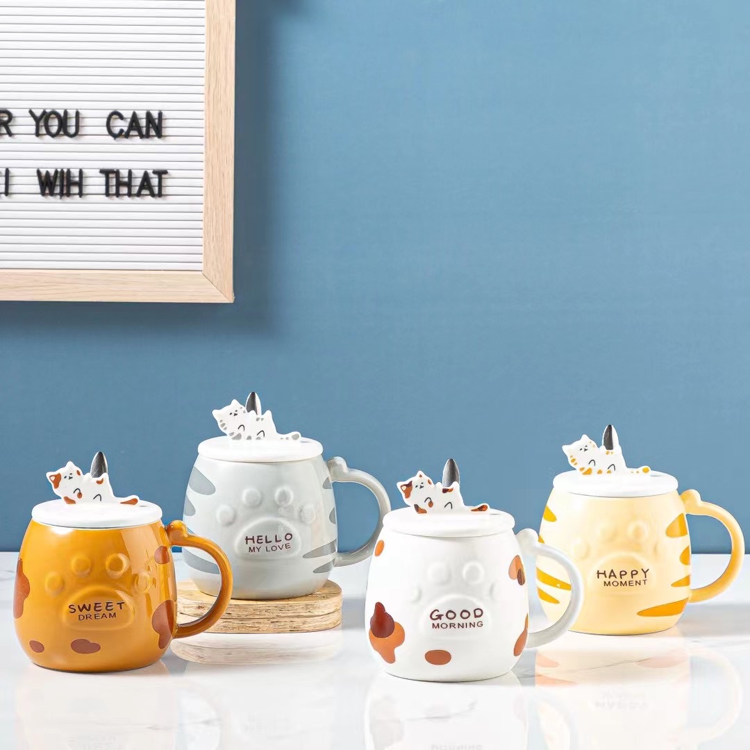 趣味猫咪马克陶瓷杯