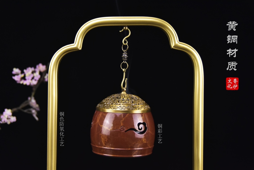 特价款 喜上加喜~音乐铜香炉摆件
特色铜彩工艺，