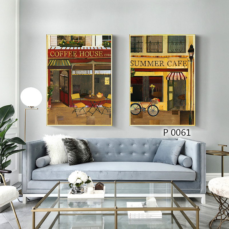 风景相框画挂画布画油画装饰画相框壁画客厅壁画餐厅壁画玄关花卉