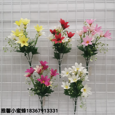 Home Decoration Bonsai Accessories Flower Arrangement with Balcony Set 5 Forks 12 Auspicious Xiaolanhua