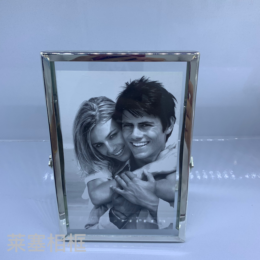 U形北欧金属玻璃创意摆件照片家居装饰礼物客厅工艺品金属相框