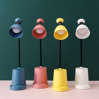 宿舍护眼灯led学习笔筒台灯学生床头阅读可充电插电两用