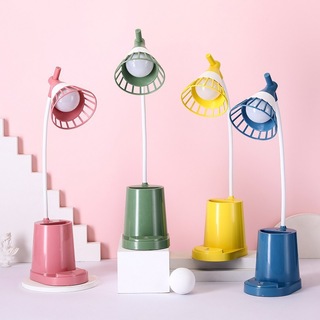 LED护眼书桌迷你USB充电阅读床头夜灯学生宿舍手机支架笔筒台灯