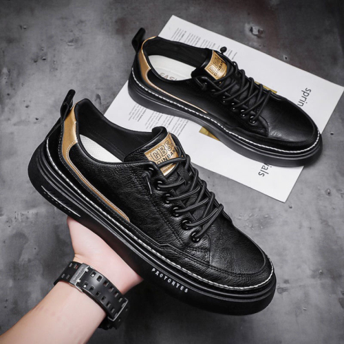 kitchen shoes men‘s non-slip chef special black waterproof pilot board shoes autumn leather shoes men‘s fashion shoes