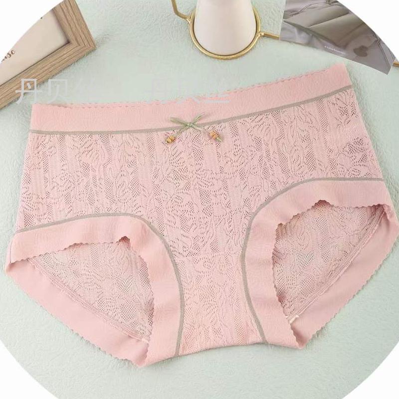 丹贝丝棉蕾丝新款 超性感超时尚超舒适 中腰女式内裤
