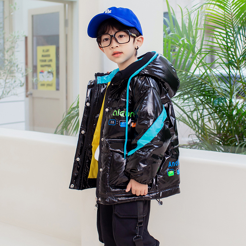 洋葱哆哩2021新品儿童免洗羽绒服中大童短款男童女童羽绒外套批发