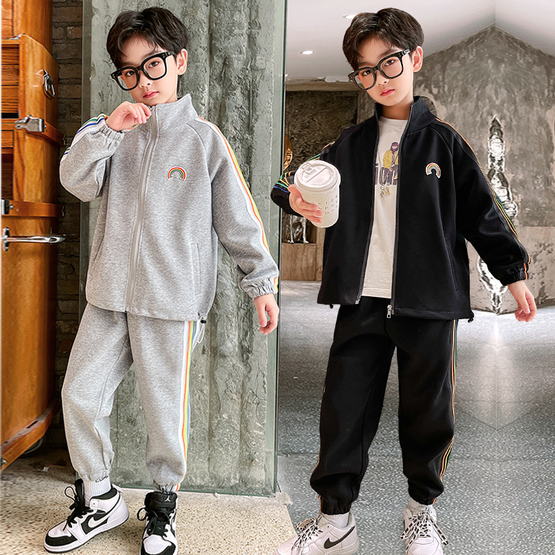男童春秋套装2021秋季新款洋气休闲两件套大童帅气韩版潮儿童秋装