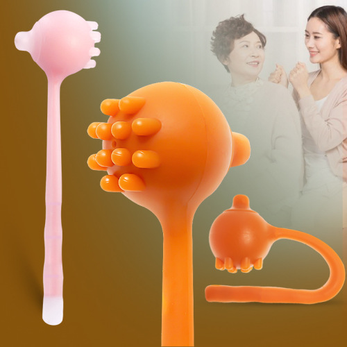 biaoya massage hammer body meridian acupoint massage flexible elastic tapping massage neck back waist leg silicone hammer