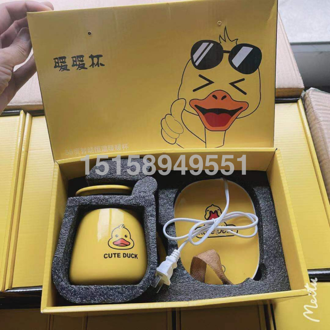 恒温陶瓷杯马克杯带盖勺