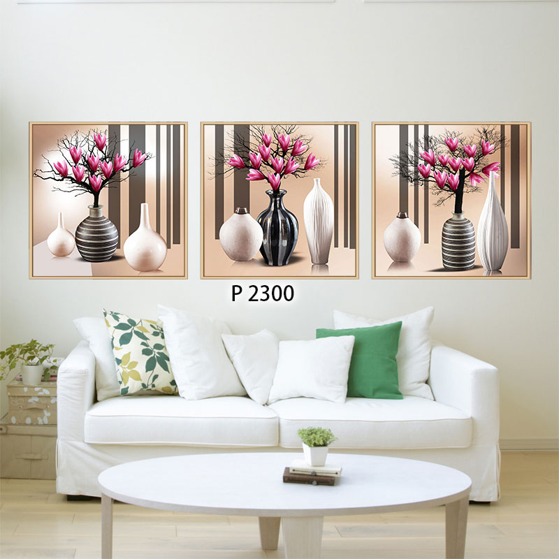 花卉花瓶海景布画风景油画装饰画相框卧室壁画花卉挂画玄关挂画