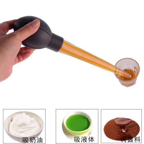 Large Ball Head Long Diameter Straw with Scale Baking Pipette Glue Head Dropper Measuring Tool Measuring Spoon and Measuring Cup Oil Absorption Utensils