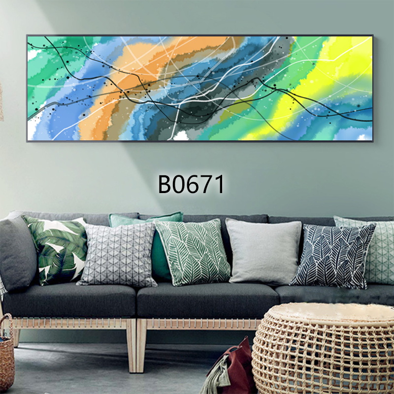 抽象画床头画布画风景油画装饰画相框壁画花卉挂画玄关挂画