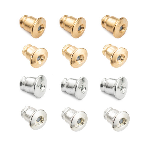 S925 Sterling Silver Plating Earring Material Bullet Earplug DIY Handmade Jewelry Accessories Ear Cap Earplugs Wholesale