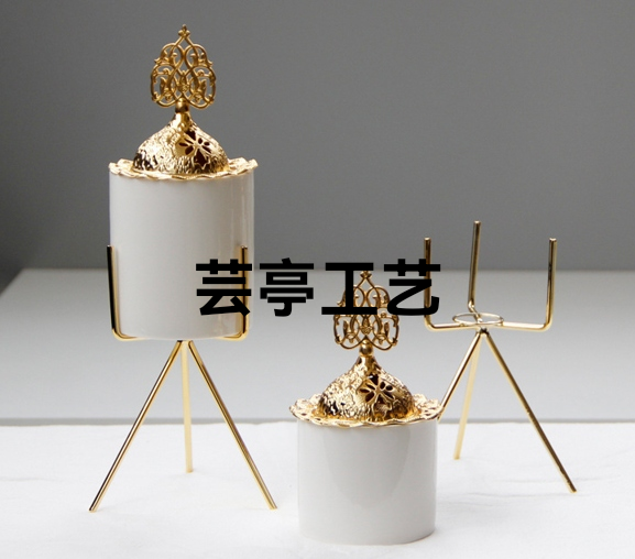 中东阿拉伯苹果型金属 陶瓷工艺摆件